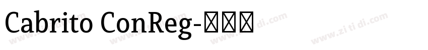 Cabrito ConReg字体转换